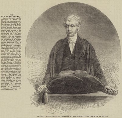 Pastor Henry Melvill, kapellan til Hennes Majestet og kanon av St. Pauls av Gustave Janet