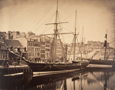 La Reine Hortense - Keiserens yacht, Havre, 1856. av Gustave Le Gray