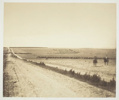 Manøvrer, Camp de Châlons, 1857. av Gustave Le Gray