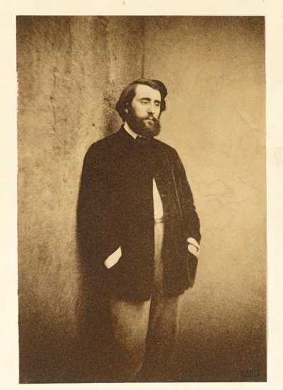 Portrett av Edmond Cottinet 1824-1895, ca. 1848-50. av Gustave Le Gray