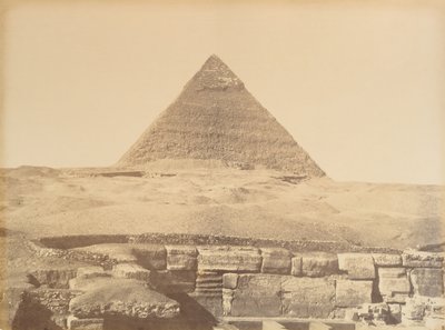 Pyramidene i Giza, 1865-69. av Gustave Le Gray