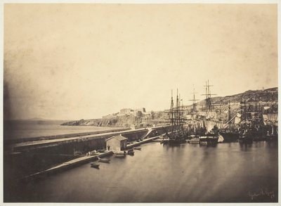 Kaien i Sète, 1857. av Gustave Le Gray