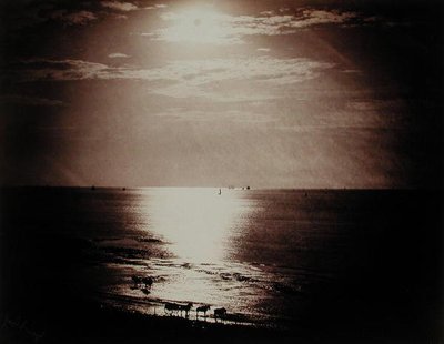 The Sun at its Zenith, Normandie, ca. 1860 (albumintrykk fra et kollosjon-på-glass negativ) av Gustave Le Gray