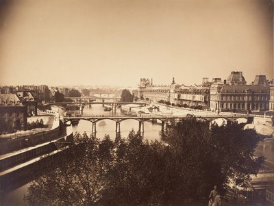 [Utsikt over Seinen, Paris], 1857. av Gustave Le Gray