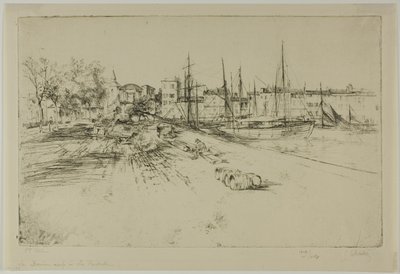 Den nye kaien i la Rochelle av Gustave Leheutre