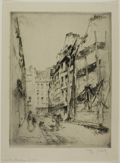 Rue Domat, Paris av Gustave Leheutre