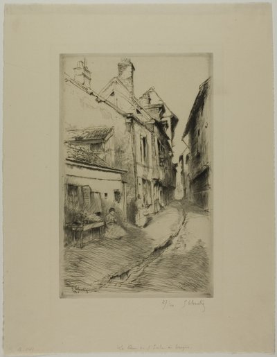 Skolegaten, Troyes av Gustave Leheutre