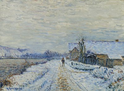 Effekten av snø ved Tournedos, 1899 av Gustave Loiseau