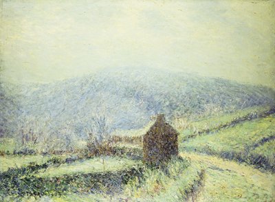 Rimfrost ved Huelgoat, Finistere; Hvit gelé med Huelgoat Finistere, 1903 av Gustave Loiseau