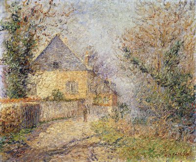 Hus på bredden av L "Eure, Louviers; Maisons au Bord de L" Eure, Louviers, 1902 av Gustave Loiseau