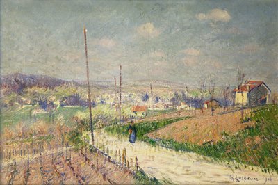Vår i Ile de France; Vår i Ile de France, 1916 av Gustave Loiseau