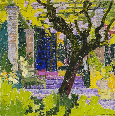 Den livlige landsbyen; Le Village Anime, ca. 1923 av Gustave Loiseau