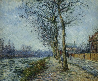 Oise ved Pontoise; The Oise at Pontoise, 1900 av Gustave Loiseau
