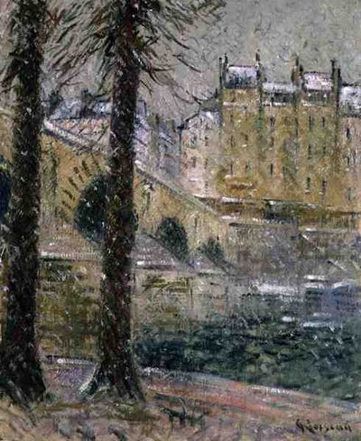 The Pont Marie, ca. 1926 (olje på lerret) av Gustave Loiseau