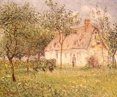 The Thatched Cottage av Gustave Loiseau