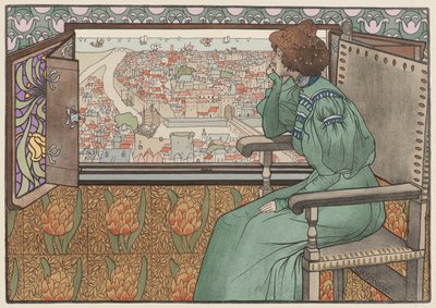 Solveig, ca 1897. av Gustave Max Stevens