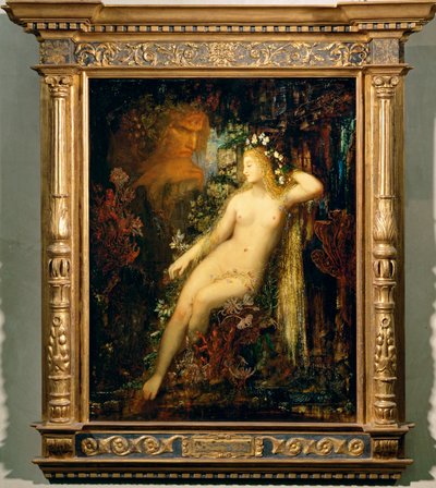 Kvinnelig naken (maleri på lerret) av Gustave Moreau
