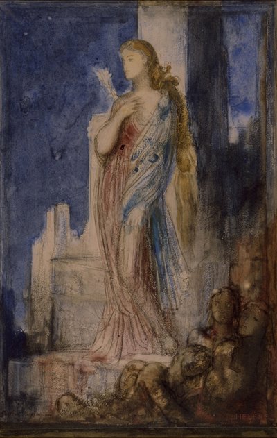 Helen på vollene i Troja av Gustave Moreau