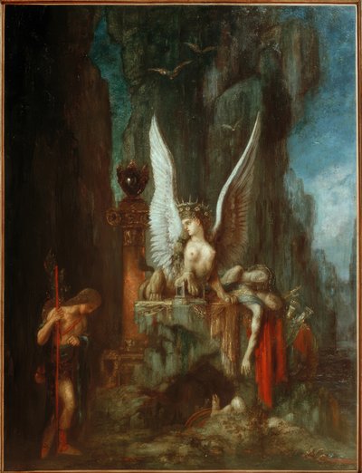 Ødipus-reisende eller Likhet før døden av Gustave Moreau