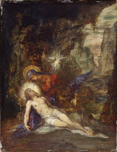 Pietà, ca. 1876 av Gustave Moreau