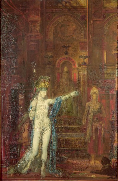Salome danser før Herodes, ca. 1874 av Gustave Moreau