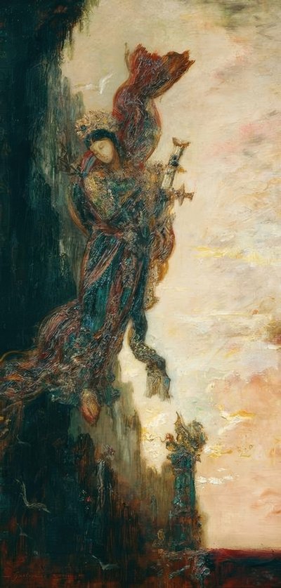 Sapho tombant av Gustave Moreau