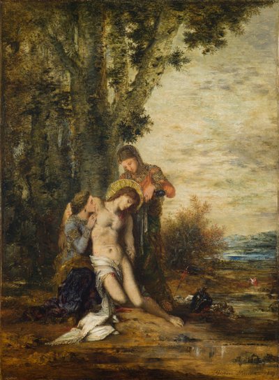 Den martyrdøde Saint Sebastian av Gustave Moreau
