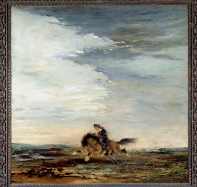 The Scottish Rider Painting av Gustave Moreau (1826-1898) 1800-tallet. Paris, Musee Gustave Moreau av Gustave Moreau