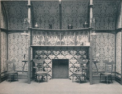 Ingle-Nook designet av G. Serruier, 1898 av Gustave Serrurier Bovy