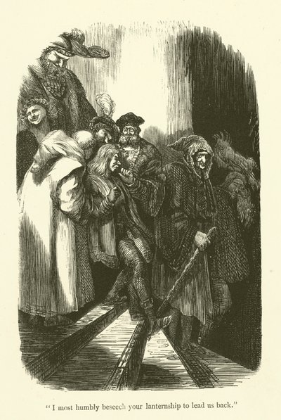 Illustrasjon for verkene til Rabelais av Gustave after Dore