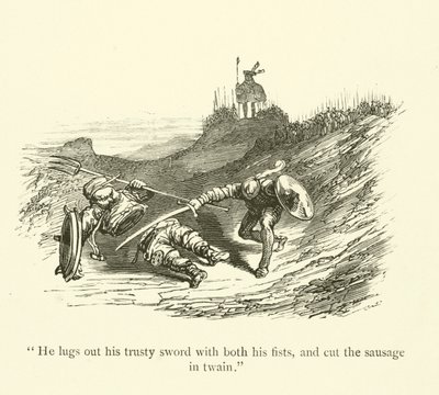 Illustrasjon for verkene til Rabelais av Gustave after Dore