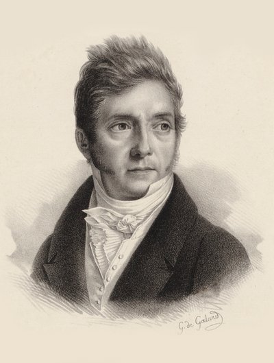 Portrett av komponisten Pierre Jacques Joseph Rode 1774-1830. av Gustave de Galard