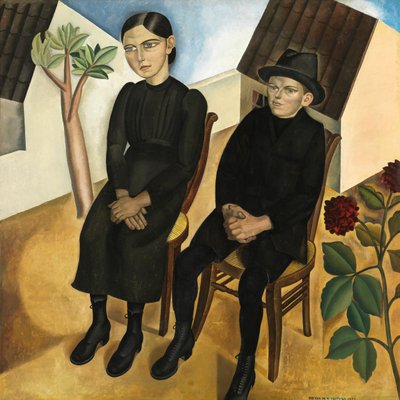 Gaston og søsteren hans av Gustave Van de Woestyne