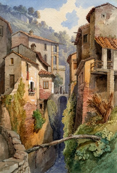 Lucca, Toscana, Italia, 1850. av Gustavo Witting