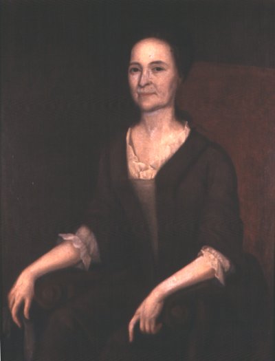 Fru Gustavus Hesselius (Lydia Getchel Hesselius), ca. 1740 (olje på lerret) av Gustavus Hesselius