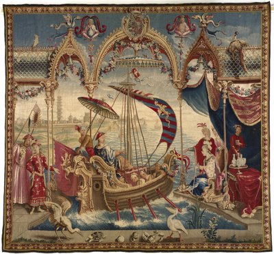 The Emperor Sailing, fra The Story of the Emperor of China, 1716-22 av Guy Louis Vernansal