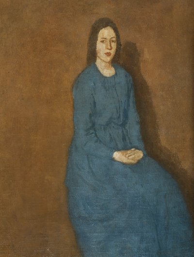 En ung kvinne i blått, ca. 1914-15 av Gwen John