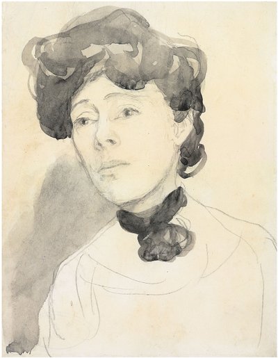 Portrett av en dame, ca. 1909-1910 av Gwen John