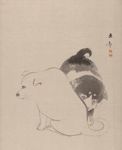 Et par valper, 1868. av Gyokusho Kawabata