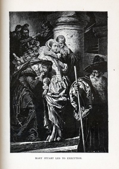 Mary Stuart førte til henrettelse, 1882 av Gyula Benczúr