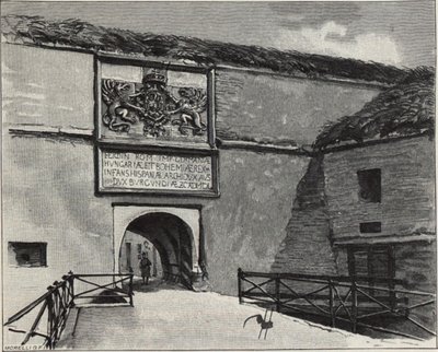 Porten til den gamle festningen i Komárno, 1890-tallet av Gyula Háry