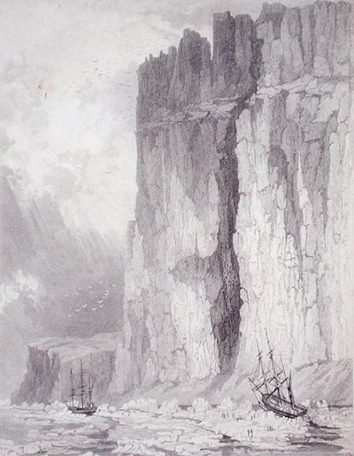 Situasjonen til H.M. Ships Hecla & Fury, 1. august 1825, fra 