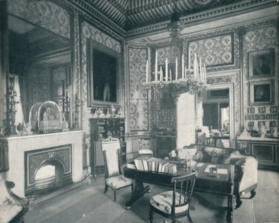 The Prince Consorts Writing Room på Buckingham Palace, c1899, 1901 av HN King
