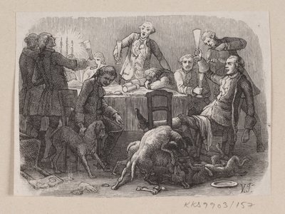 Illustrasjon til "Alt på sin rette plass" i H.C. Andersen, "Eventyr og historier", bind 2 av H.P. Hansen