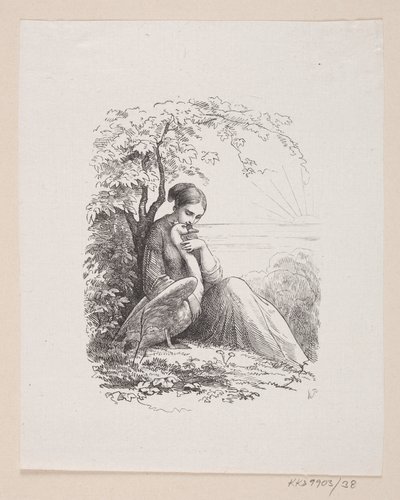 Illustrasjon til "De ville svanene" i H.C. Andersen, "Eventyr og historier", bind 1 av H.P. Hansen