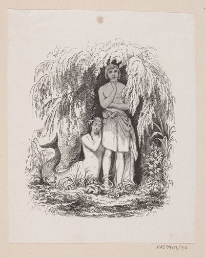 Illustrasjon til "Den lille havfruen" i H.C. Andersen, "Eventyr og historier", bind 1 av H.P. Hansen