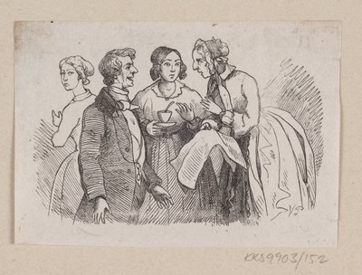 Illustrasjon for «Det er sant» i H.C. Andersen, "Eventyr og historier", bind 2 av H.P. Hansen