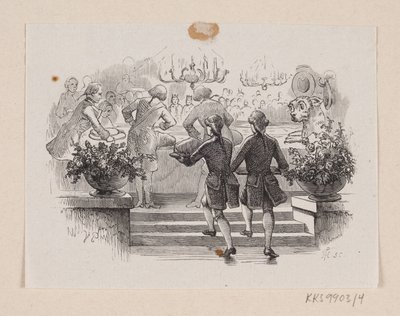 Illustrasjon til "Fyrverkeri" i H.C. Andersen, "Eventyr og historier", bind 1 av H.P. Hansen