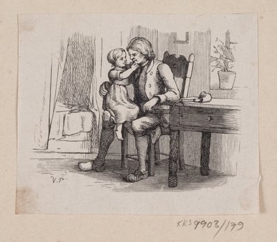 Illustrasjon til "Ib og lille Christine" i H.C. Andersen, "Eventyr og historier", bind 2 av H.P. Hansen