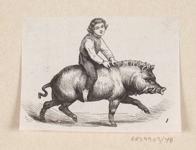 Illustrasjon til "The Metal Pig" i H.C. Andersen, "Eventyr og historier", bind 1 av H.P. Hansen